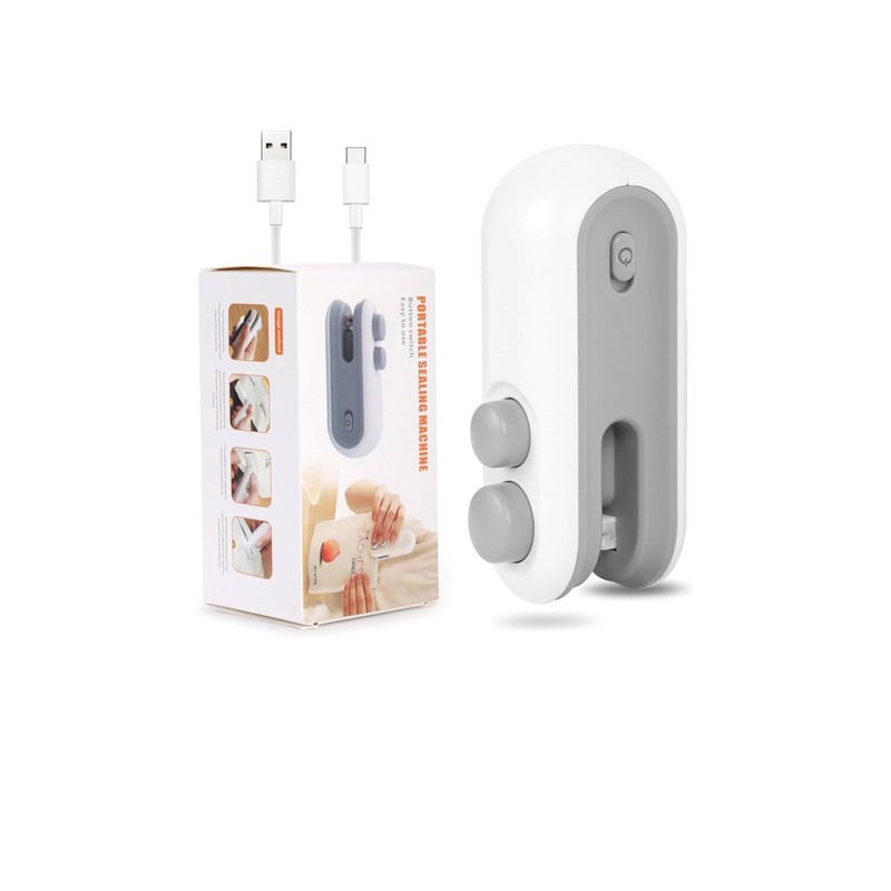 مینی پرس دستی اورجینال مدل Portable | پلمپ حرارتی شارژی کیسه + تیغه برش + آهنربای نگهدارنده