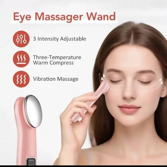 ماساژور چشم EMS الکتریکی | میکروجریان + گرمایش ۳ سطح + ماساژ ارتعاشی + نمایشگر دیجیتال | کاهش پف، تیرگی و خستگی چشم