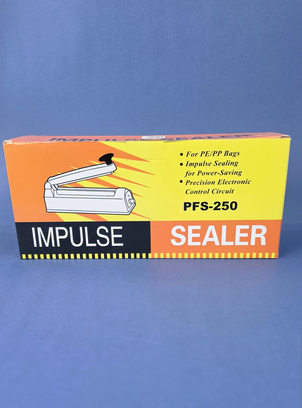 دستگاه پرس حرارتی و دوخت پلاستیک اورجینال ۲۵ سانتی ایمپالس سلر PFS-250 | طول دوخت ۲۵ سانتیمتر + تایمر و ترموستات + قطعکن خودکار + المنت یدک | مناسب کارگاه و خانه