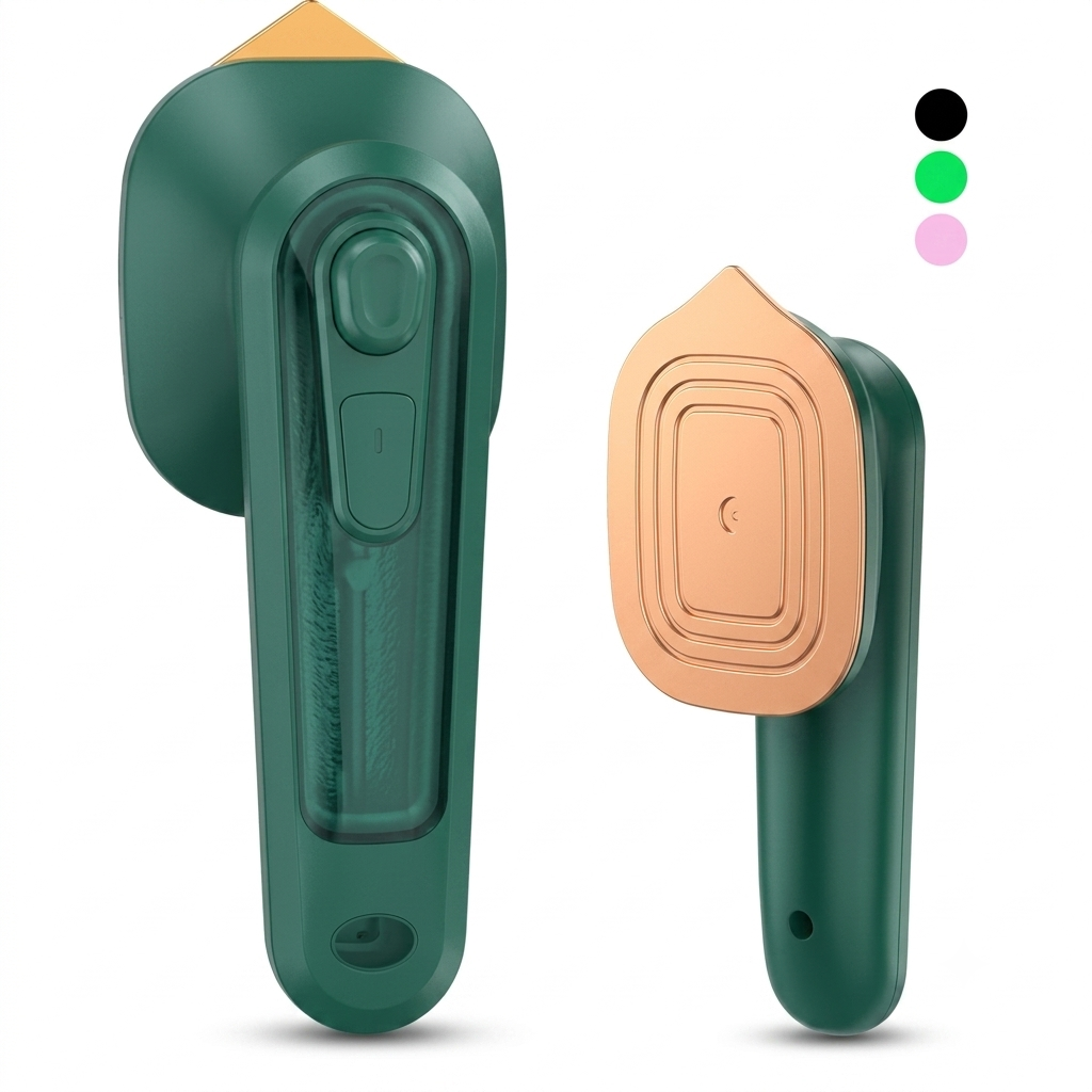 مینی اتو بخار مسافرتی اورجینال مدل Dry Iron | دوکاره (تخت و ایستاده) + کفی آلیاژ تیتانیوم + گرم‌شدن ۱۰ تا ۳۰ ثانیه + مخزن آب ۵۰-۸۰ml | مناسب سفر و خانه
