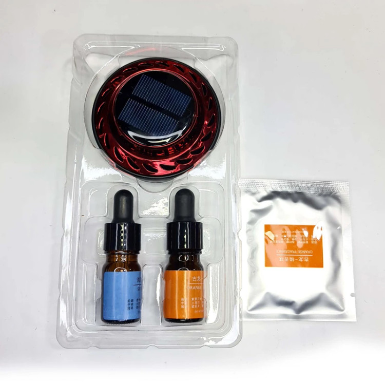 خوشبوکننده خورشیدی ماشین اورجینال JIN GE مدل JG-009 | ۱۸ پره چرخان + ۵۴ منفذ پخش عطر + بدون برق و باتری + عمر مفید ۲ سال | مناسب داشبورد