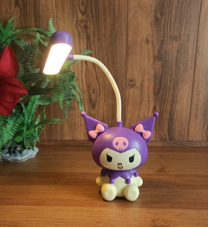 چراغ مطالعه کرومی شارژی اورجینال نشسته تراشدار | LED بدون خیرگی + باتری ۲۵۰mAh + مدادتراش توکار + شارژ USB | مناسب مطالعه و تکالیف