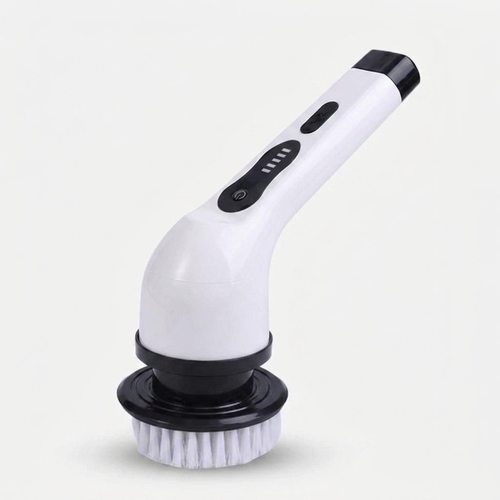 براش شستشو برقی شارژی ۲۵ وات JY-6010 اورجینال | ۹ سری کاربردی + دسته تلسکوپی + شارژ Type-C