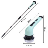 براش شستشو برقی شارژی ۲۵ وات JY-6010 اورجینال | ۹ سری کاربردی + دسته تلسکوپی + شارژ Type-C