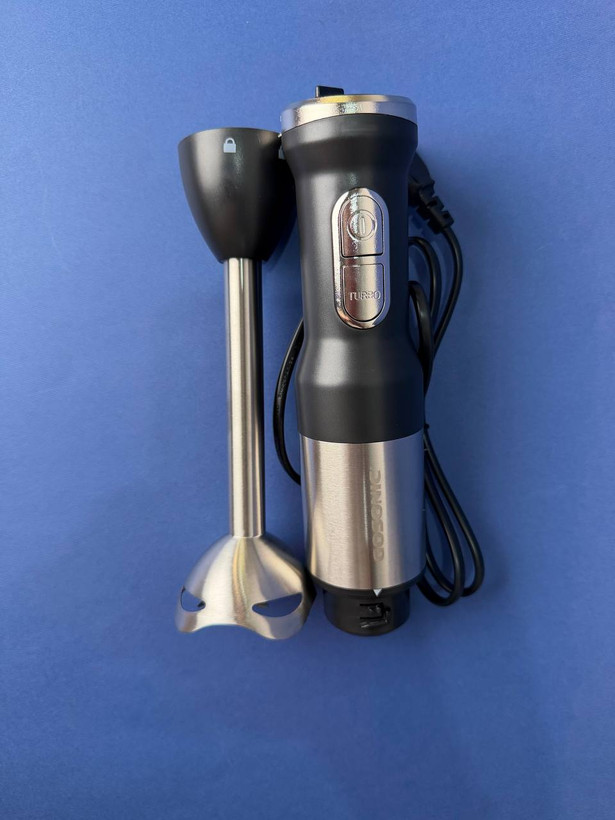 گوشتکوب برقی گوسونیک اورجینال ۱۲۰۰ وات مدل GSB-831 | موتور پرقدرت + دکمه توربو + تیغه ۴ پره ضد پاشش + تنظیم سرعت + کار مستقیم در قابلمه داغ | مناسب پوره، سوپ و اسموتی
