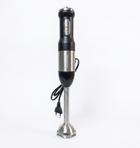 گوشتکوب برقی گوسونیک اورجینال ۱۲۰۰ وات مدل GSB-831 | موتور پرقدرت + دکمه توربو + تیغه ۴ پره ضد پاشش + تنظیم سرعت + کار مستقیم در قابلمه داغ | مناسب پوره، سوپ و اسموتی