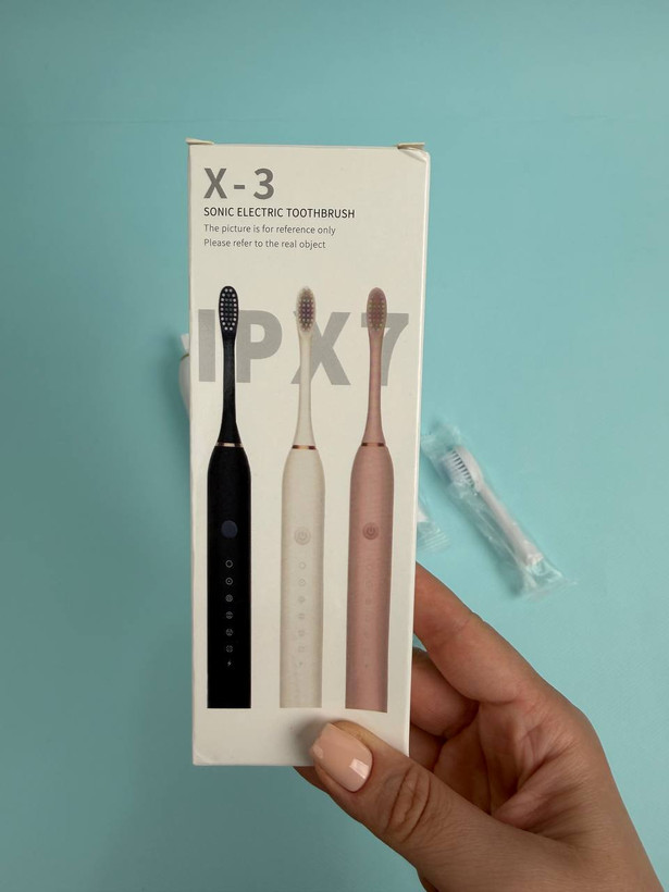 مسواک برقی شارژی X-3 اورجینال | 6 حالته + ضدآب IPX7 + 4 سری یدک + تایمر هوشمند